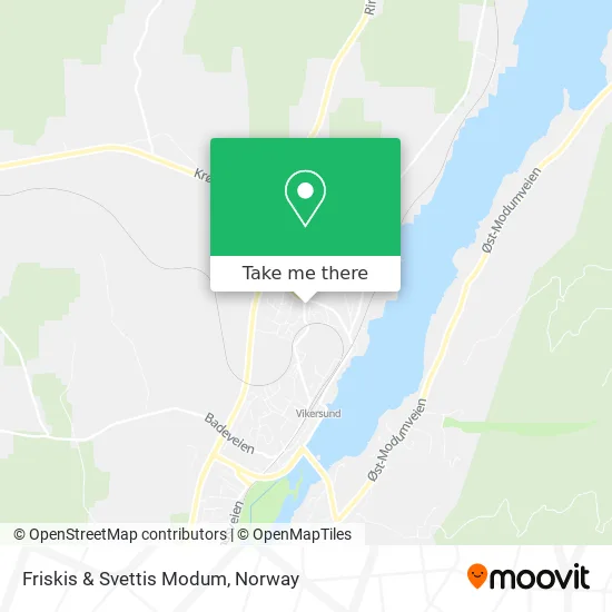 Friskis & Svettis Modum map