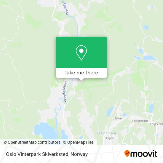 Oslo Vinterpark Skiverksted map