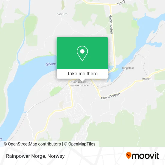 Rainpower Norge map