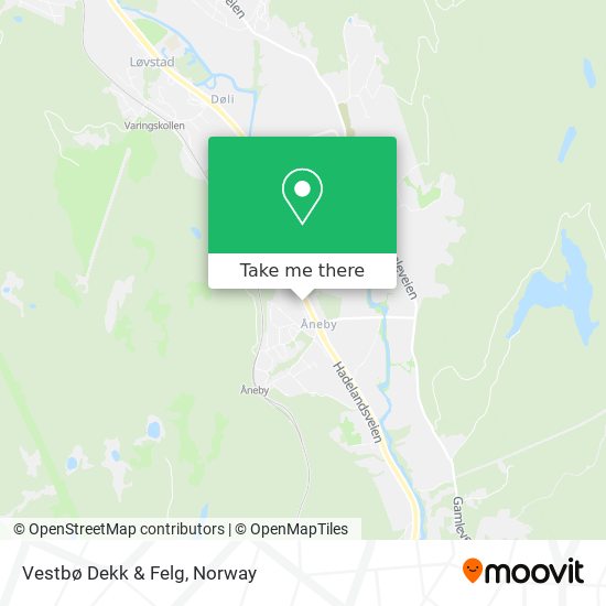 Vestbø Dekk & Felg map