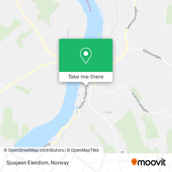 Sjusjøen Eiendom map