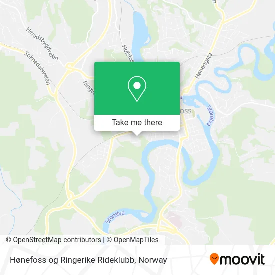 Hønefoss og Ringerike Rideklubb map