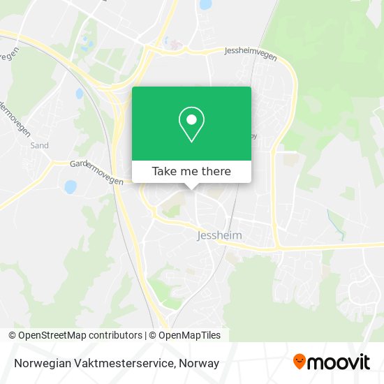 Norwegian Vaktmesterservice map