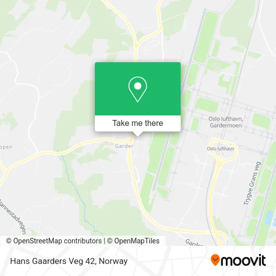 Hans Gaarders Veg 42 map