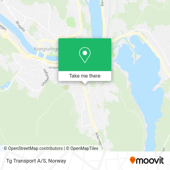 Tg Transport A/S map