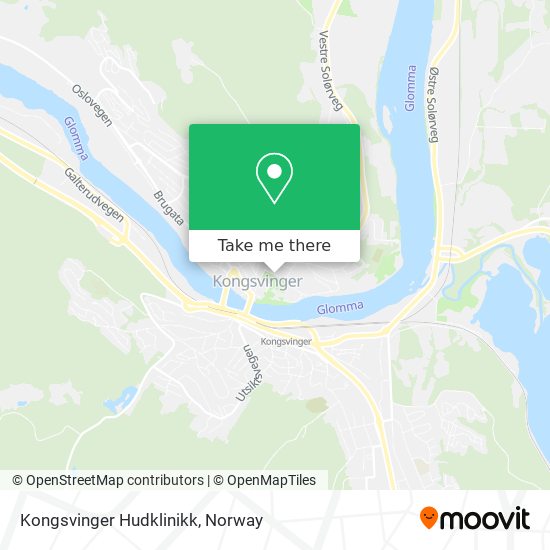 Kongsvinger Hudklinikk map