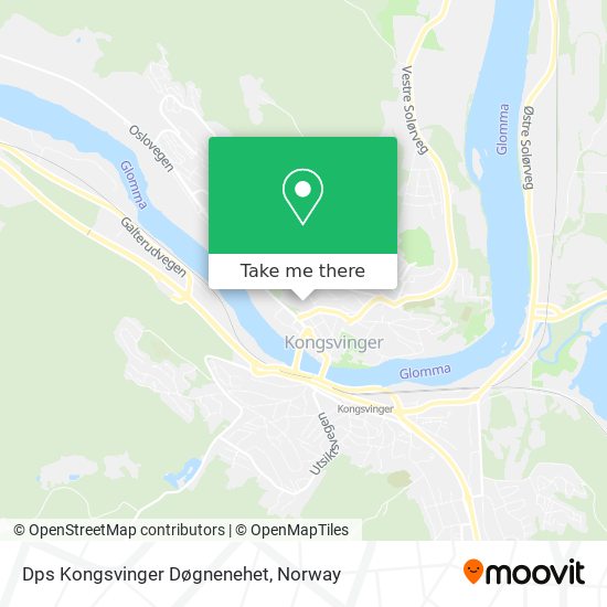 Dps Kongsvinger Døgnenehet map