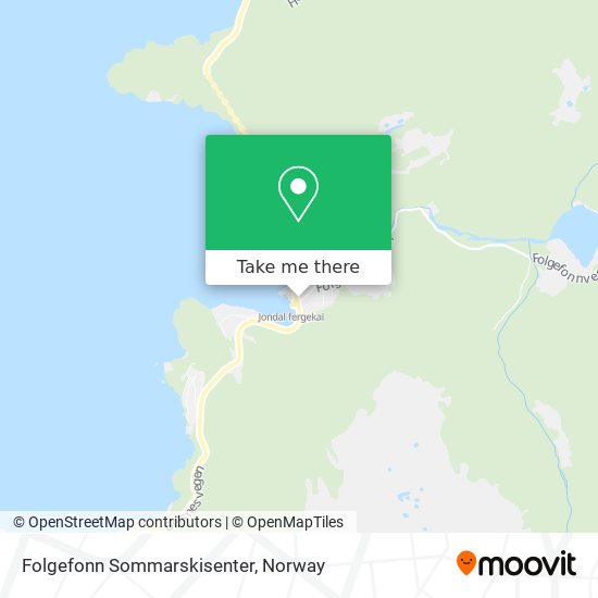 Folgefonn Sommarskisenter map