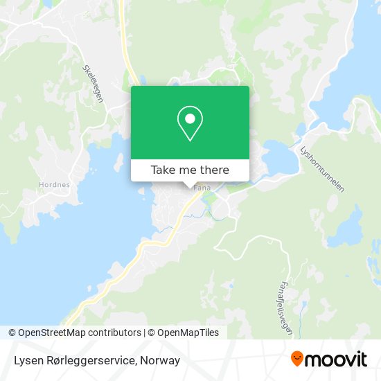 Lysen Rørleggerservice map