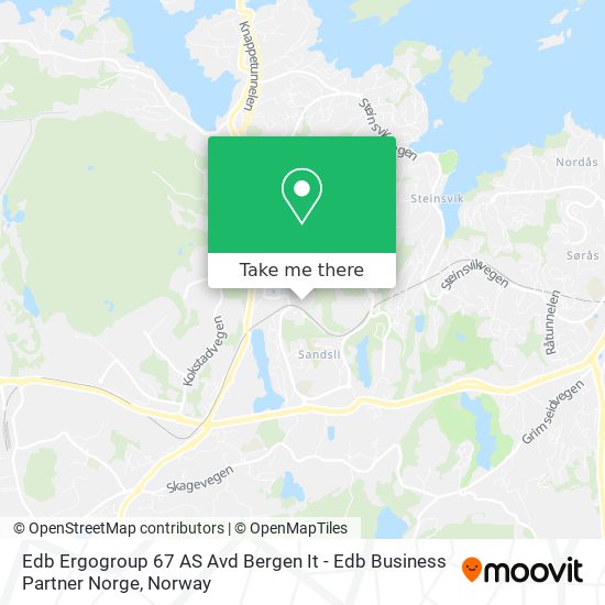 Edb Ergogroup 67 AS Avd Bergen It - Edb Business Partner Norge map