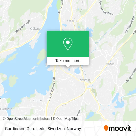 Gardinsøm Gerd Ledel Sivertzen map