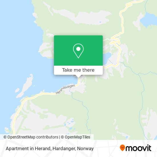 Apartment in Herand, Hardanger map