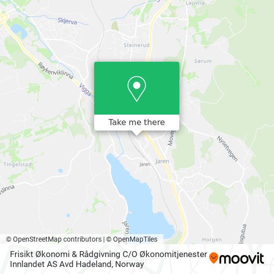 Frisikt Økonomi & Rådgivning C / O Økonomitjenester Innlandet AS Avd Hadeland map