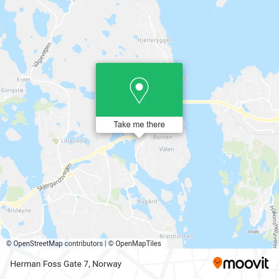 Herman Foss Gate 7 map