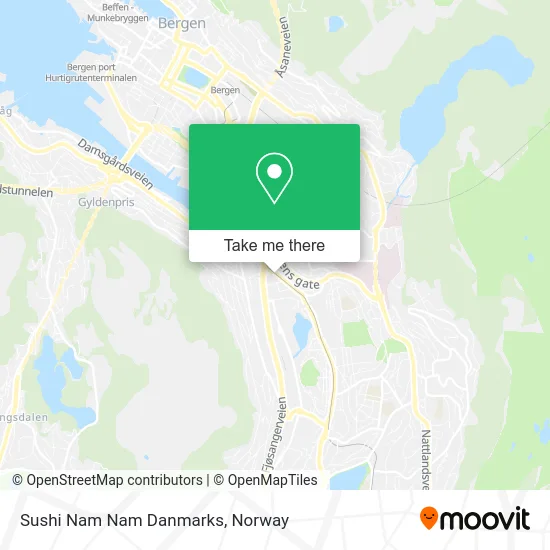 Sushi Nam Nam Danmarks map