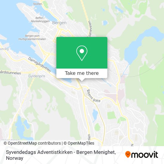 Syvendedags Adventistkirken - Bergen Menighet map