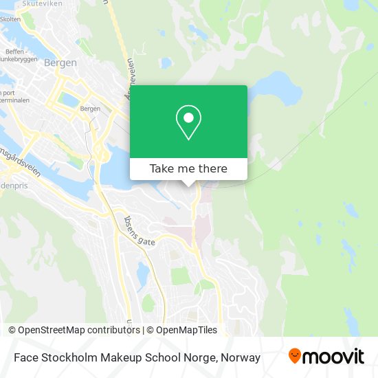Face Stockholm Makeup School Norge map