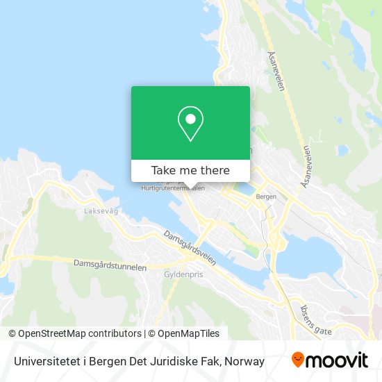 Universitetet i Bergen Det Juridiske Fak map