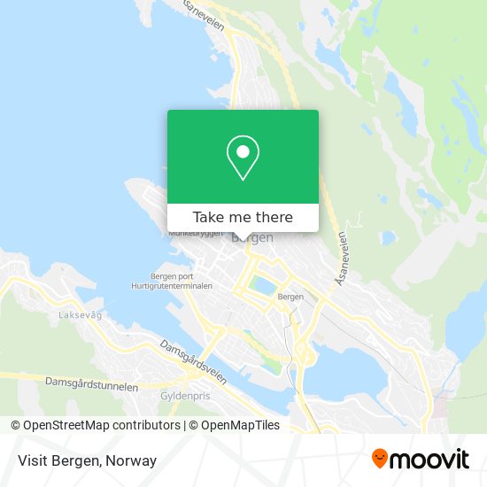 Visit Bergen map