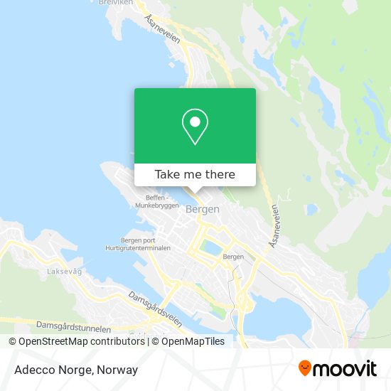 Adecco Norge map