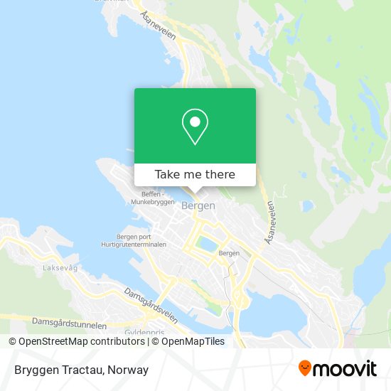 Bryggen Tractau map