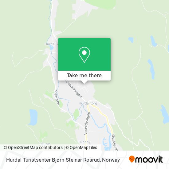 Hurdal Turistsenter Bjørn-Steinar Rosrud map