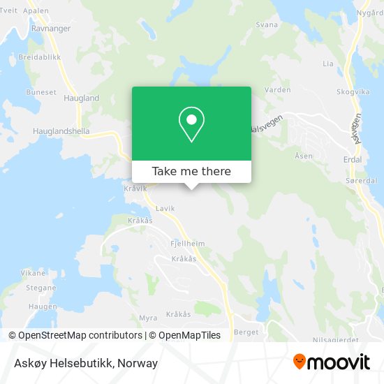 Askøy Helsebutikk map