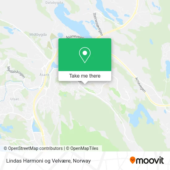 Lindas Harmoni og Velvære map