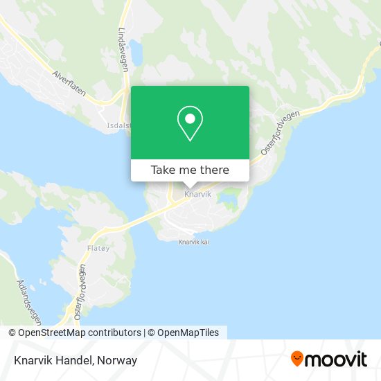 Knarvik Handel map
