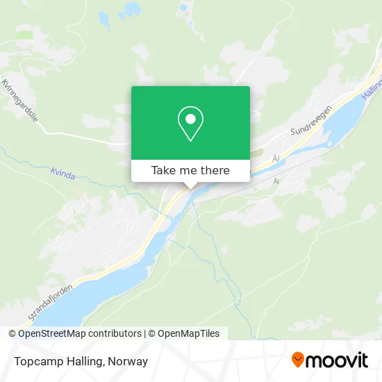 Topcamp Halling map