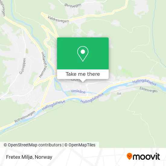 Fretex Miljø map
