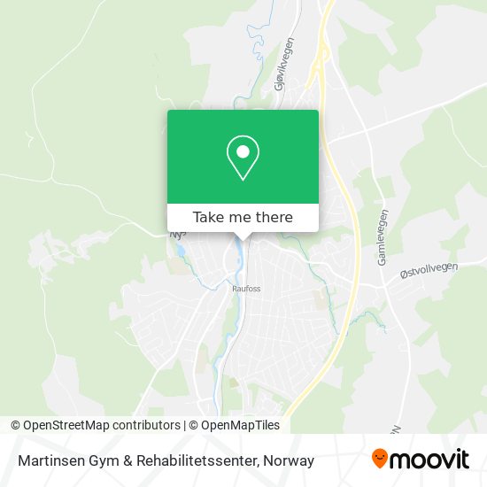 Martinsen Gym & Rehabilitetssenter map