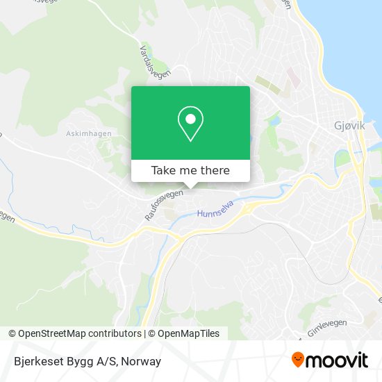 Bjerkeset Bygg A/S map