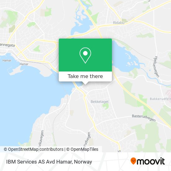 IBM Services AS Avd Hamar map