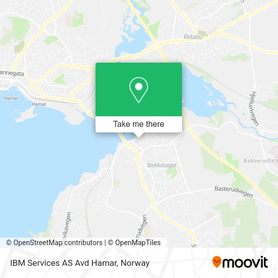 IBM Services AS Avd Hamar map