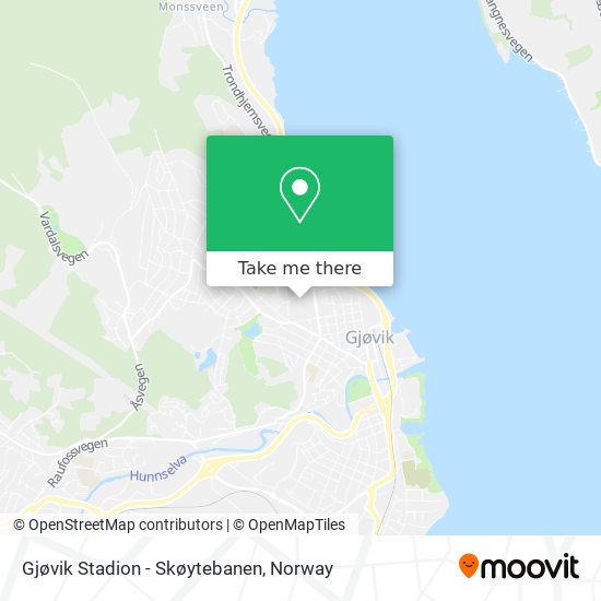 Gjøvik Stadion - Skøytebanen map