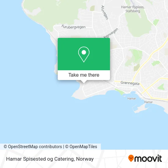 Hamar Spisested og Catering map