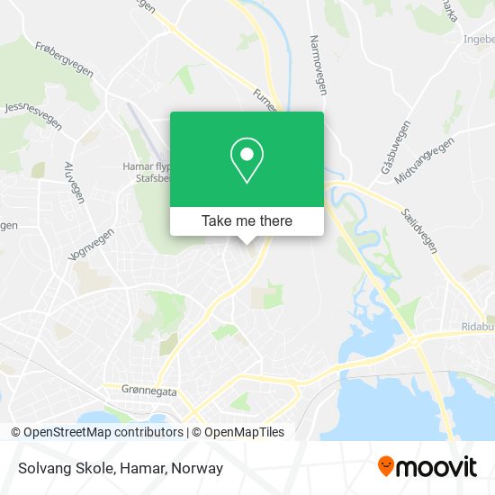 Solvang Skole, Hamar map