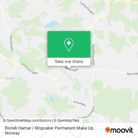 Biotek Hamar / Ringsaker Permanent Make Up map