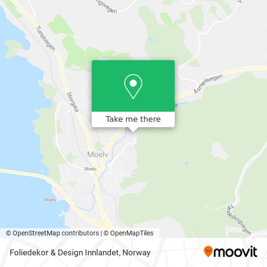 Foliedekor & Design Innlandet map