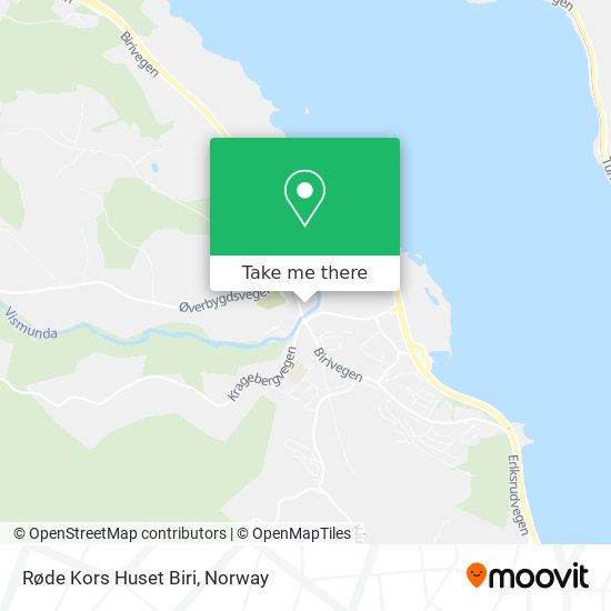 Røde Kors Huset Biri map