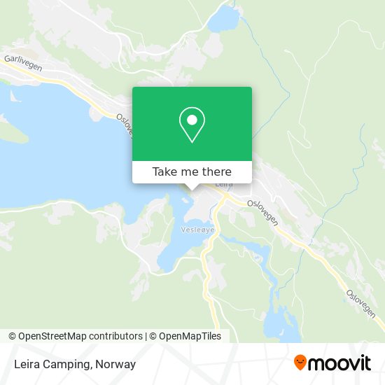 Leira Camping map