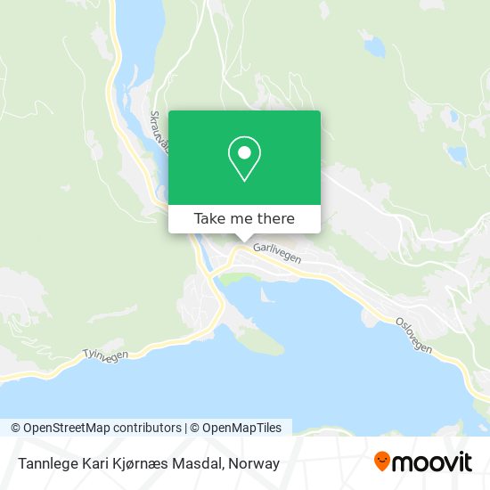 Tannlege Kari Kjørnæs Masdal map