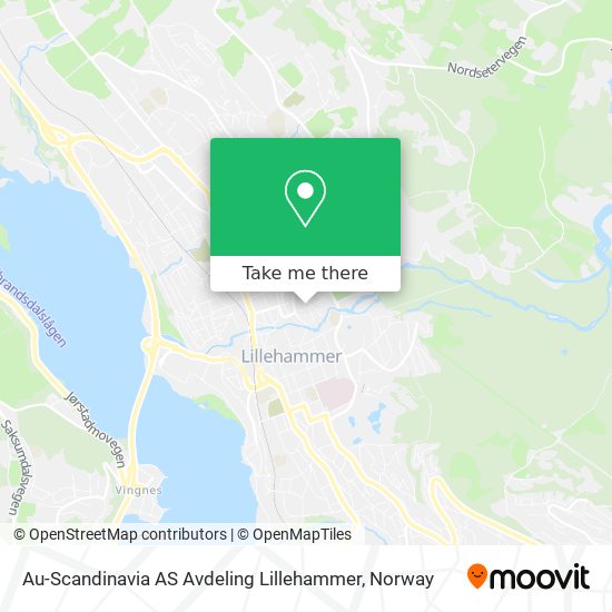 Au-Scandinavia AS Avdeling Lillehammer map