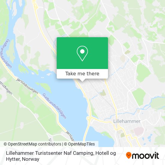 Lillehammer Turistsenter Naf Camping, Hotell og Hytter map