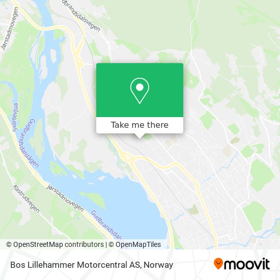 Bos Lillehammer Motorcentral AS map