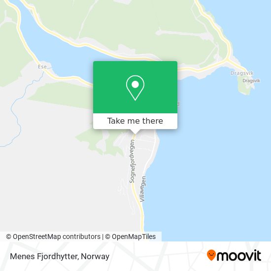 Menes Fjordhytter map