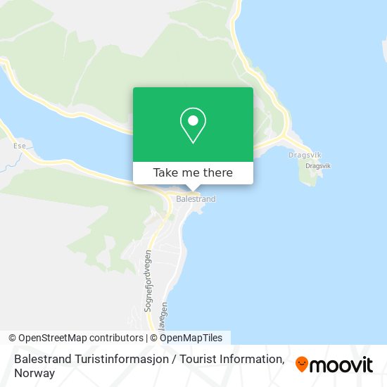 Balestrand Turistinformasjon / Tourist Information map