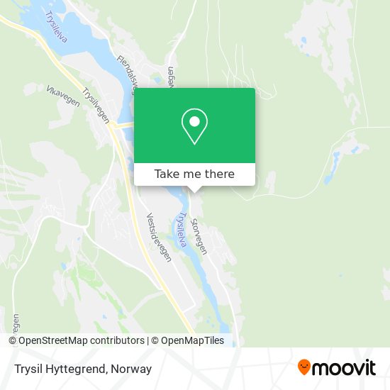 Trysil Hyttegrend map