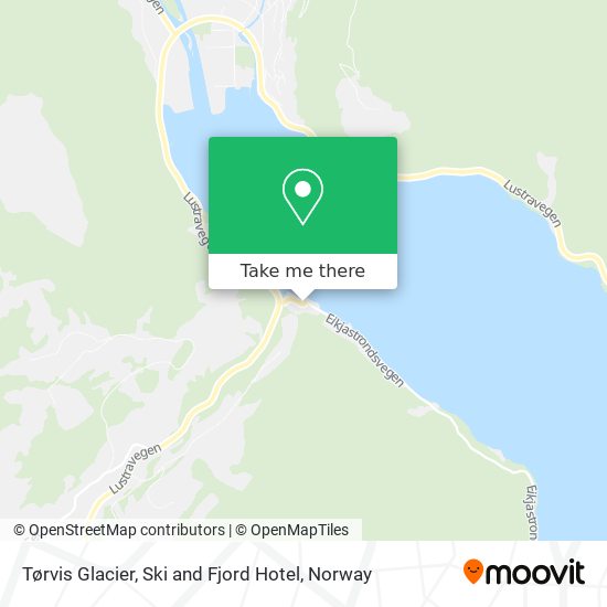 Tørvis Glacier, Ski and Fjord Hotel map
